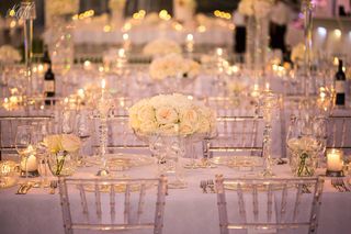 banquet style wedding decor and flowers 009