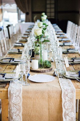 banquet style wedding decor and flowers 020