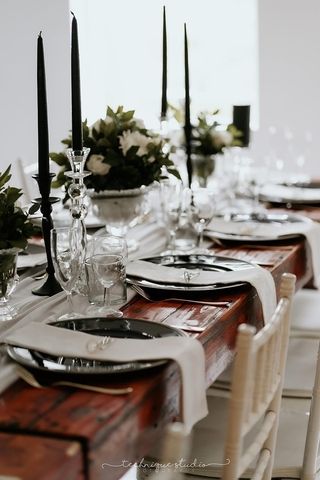 black and white and crystal