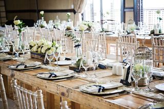 banquet style wedding decor and flowers 022