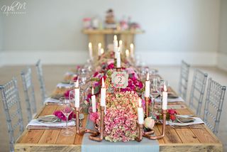 banquet style wedding decor and flowers 027