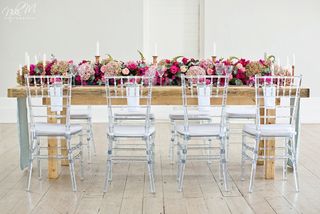 banquet style wedding decor and flowers 028