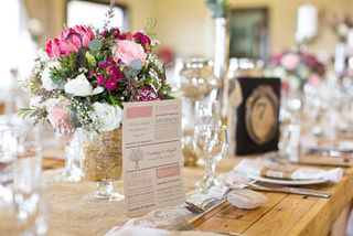 banquet style wedding decor and flowers 030