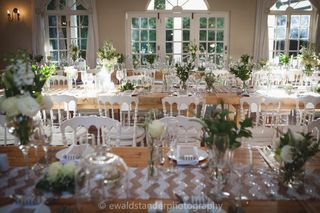 banquet style wedding decor and flowers 037